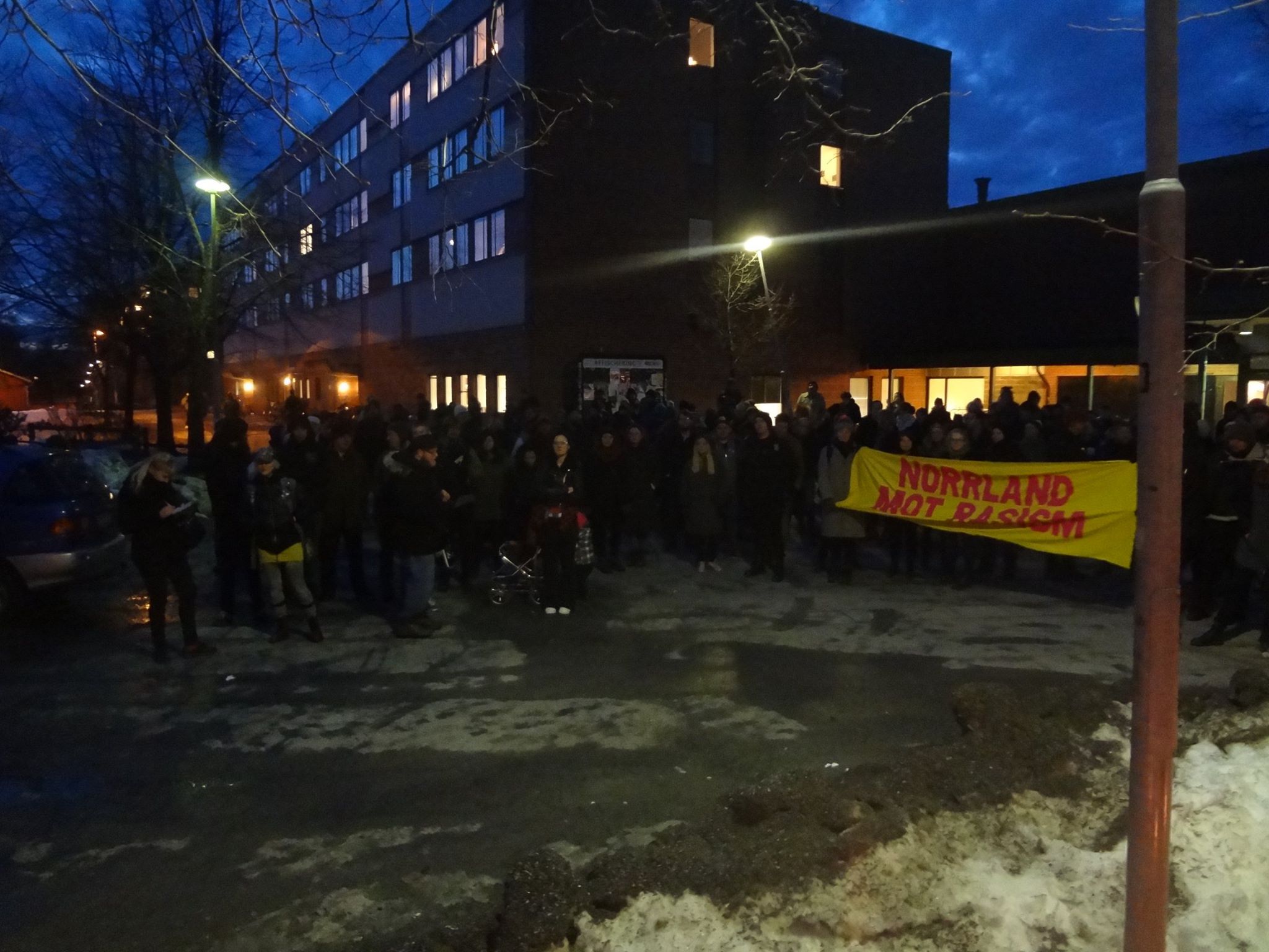 Demo mot nazism på Ålidhem