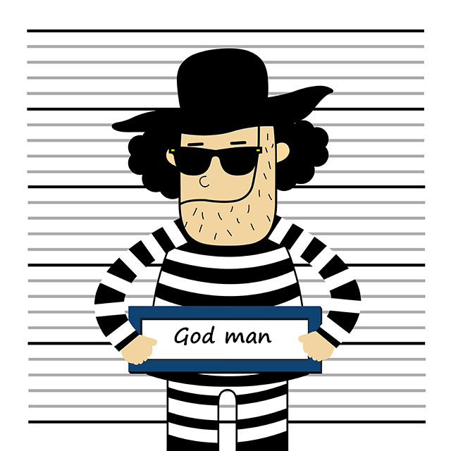 Prisoner vector cartoon