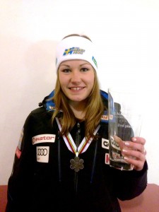 Charlotta Säfvenberg tog JVM-silver i slalom i Jasna, Slovakien.
